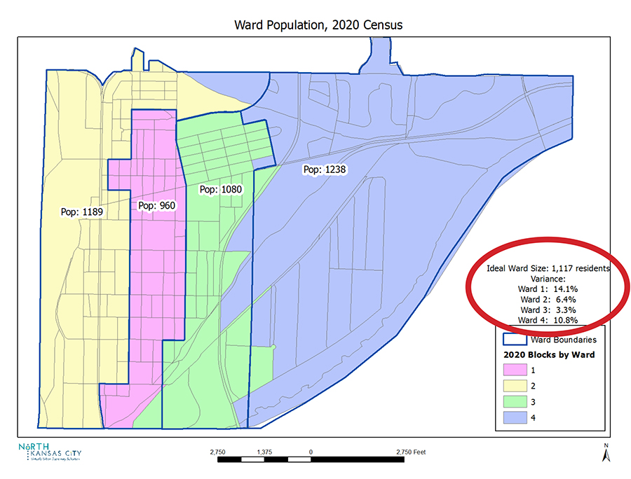 2020 Census overlayed onto current ward maps