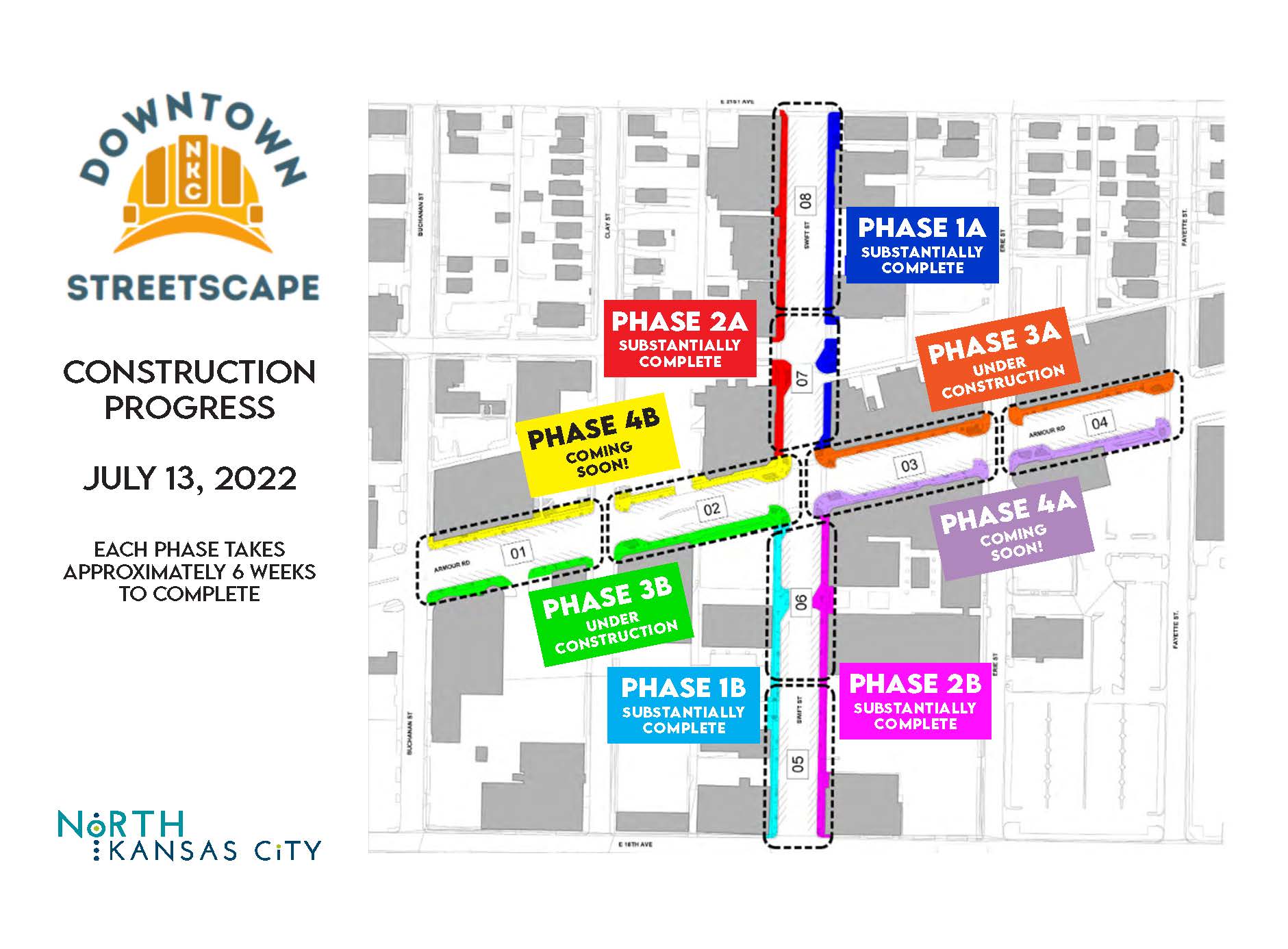 Downtown Streetscape Map 7-13-22
