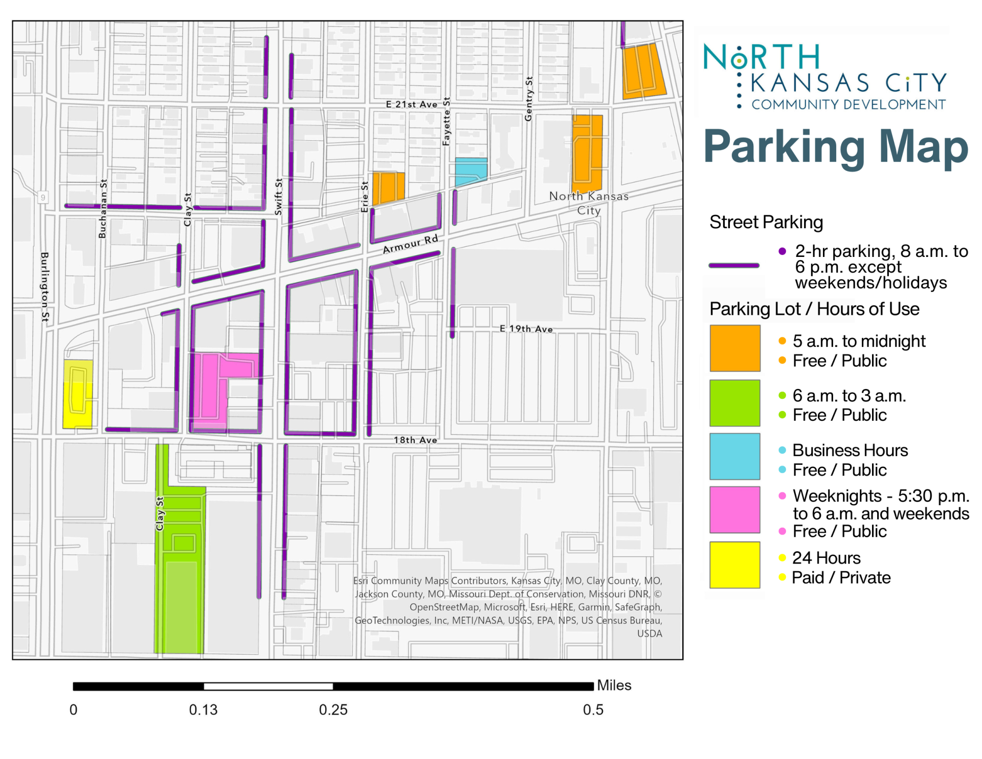 NKC Parking Map